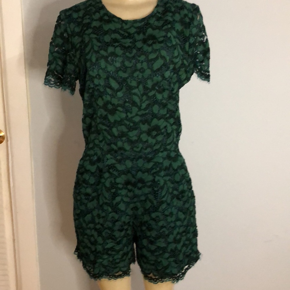 ZARA green lace jumper. Size M